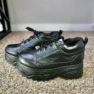 Yosuke Low Harajuku Sneakers Women’s Size 42 EU/ 10 US Goth Punk Platform Black